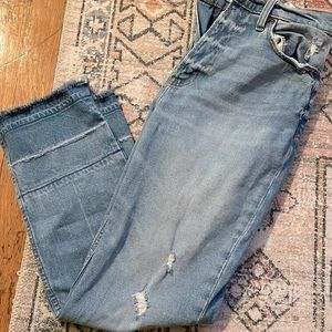 A&F curve love ultra high rise jeans